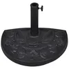 Image de vidaXL Socle de parasol demi-rond Résine
