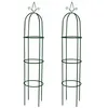 Image de vidaXL Arche de jardin en forme de tour 2 pcs