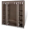 Image de Armoire avec compartiments et tiges 45 x 150 x 176 cm Marron