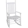Image de vidaXL Chaise à bascule avec siège incurvé Bois Blanc