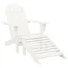 Image de Chaise vidaxl H. 88 cm non pliable en bois interieur blanc