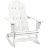 Image de vidaXL Chaise à bascule de jardin Bois Blanc