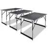 Image de vidaXL Table à coller 3 pcs pliable Hauteur réglable