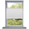 Image de vidaXL Store Plissé Blanc 70x125cm Fenêtre Occultant Tamisant Store Enrouleur 240598