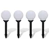 Image de vidaXL Lampes d'allée à LED 4 pcs 15 cm avec piquet de sol