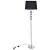 Image de vidaXL Lampe de Sol à Long Pied 4 Boules de Décoration Noir Lampe de Chevet 240903