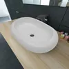 Image de Lavabo en forme ovale Céramique 63 x 42 cm Blanc