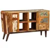 Image de Armoire avec 1 porte 4 étagères 3 tiroirs Bois massif récupéré