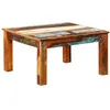 Image de vidaXL Table basse carrée Bois de récupération
