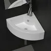 Image de Lavabo avec trou de trop plein 45x32x12,5 cm Blanc