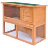 Image de vidaXL Clapier d'extérieur Enclos pour petits animaux 1 porte Bois