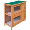 Image de Clapier d extérieur Enclos pour petits animaux 4 portes Bois