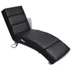 Image de vidaXL Chaise Massage Electrique Fonctionnelle Noir