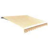 Image de vidaXL Luifeldoek 3x2,5 m canvas zonnebloemgeel en wit141016