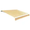 Image de vidaXL Luifeldoek 6x3 m canvas zonnebloemgeel en wit141018