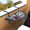 Image de Table a manger fixe sans tiroir vidaxl 1 personnes en ceramique 76 x 76 cm