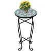 Image de Table d appoint Mosaïque Vert et blanc