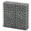 Image de vidaXL Schanskorf met deksels 100x100x30 cm gegalvaniseerd draad 141041