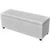 Image de Banc long de rangement Bois Blanc