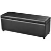 Image de Banc long de rangement Bois Noir