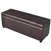 Image de Banc long de rangement bois marron