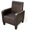 Image de Fauteuil Marron Similicuir