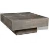 Image de vidaXL Table basse carrée Marron foncé Bois massif de manguier