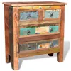Image de vidaXL Armoire avec 4 tiroirs Bois massif de récupération