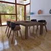 Image de vidaXL Chaise de salle à manger 4 pcs Cadre en bois Cuir synthétique