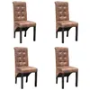 Image de vidaXL Chaise de salle à manger 4 pcs Cuir synthétique
