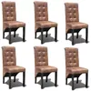Image de vidaXL Chaise de salle à manger 6 pcs Cuir synthétique