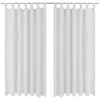 Image de Micro-Satijnen Gordijnen met Ringen 140 x 175 cm 2 stuks (Creme)130359