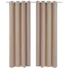 Image de Gordijnen met metalen ringen 135 x 245 cm 2 stuks (creme)130373