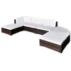 Image de Salon de jardin vidaxl acier 5 personnes 6 pieces