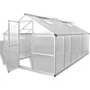 Image de vidaXL Tuinkas versterkt aluminium met basisframe 9,025 m² 41320