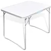 Image de Table pliable de camping avec cadre métallique 80x60 cm