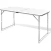 Image de vidaXL Table pliable de camping Hauteur réglable Aluminium 120x60 cm