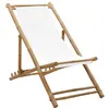 Image de Chaise vidaxl H. 75 cm non pliable exterieur en bambou bois