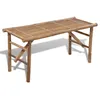 Image de Banc de jardin pliable 118 cm Bambou
