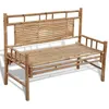 Image de Banc de jardin 120 cm Bambou