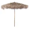 Image de Parasol - vidaXL - 270 cm - Bambou - Feuille de bananier - Pliable