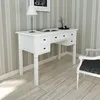 Image de Bureau blanc à 5 tiroirs