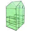 Image de Serre - vidaXL - 4 étagères - Acier thermolaqué - Résistante aux UV - Vert transparent