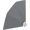 Image de vidaXL Auvent latéral pliable de balcon Gris 210 x 210 cm