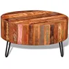 Image de vidaXL Table basse ronde Bois massif de récupération