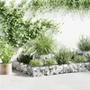 Image de vidaXL Gabion plantenbak 120x120x20 cm gegalvaniseerd staal141625