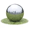 Image de Sphère de fontaine de jardin avec LED Acier inoxydable 30 cm