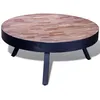 Image de vidaXL Table basse ronde Bois de teck recyclé