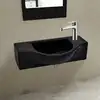 Image de Vidaxl Lavabo en Céramique avec Trou pour Robinetterie, Noir