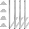 Image de vidaXL 4 Pieds de table Chrome à hauteur réglable 870 mm